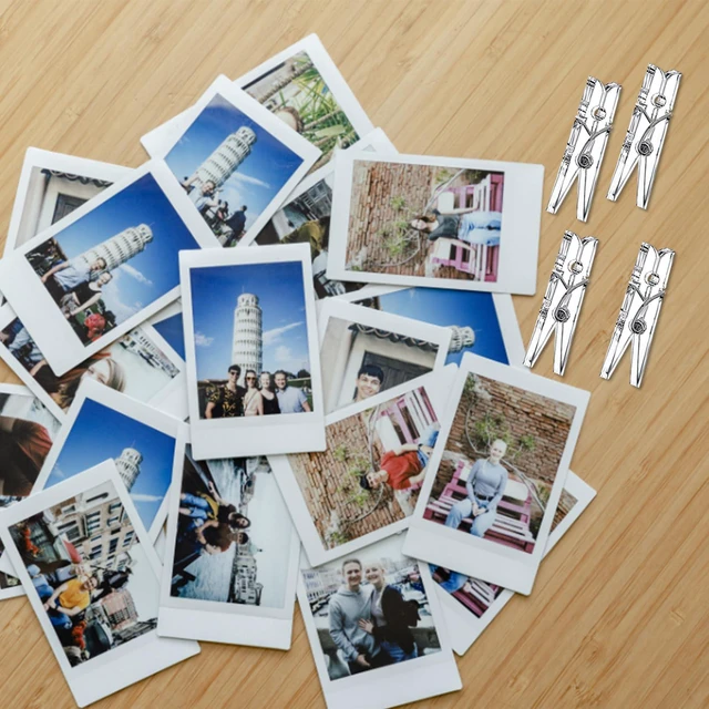 Alt view image 7 of 7 - 35mm Clear Mini Pegs, 40 Pcs Small Crafting Pegs Plastics Mini Clear Pegs, Tiny Little Photo Clips,Transparent Plastic Clothes Pegs for Hanging Photos Card Paper Arts Crafts Pictures Decoration