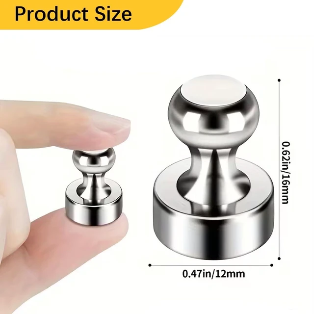 Alt view image 2 of 6 - 8-Piece Set of Efrigerator Magnets for Whiteboards Lockers Office Calendars Kitchen and Classroom Decorations and DIY Magnetic Home Office Supplies