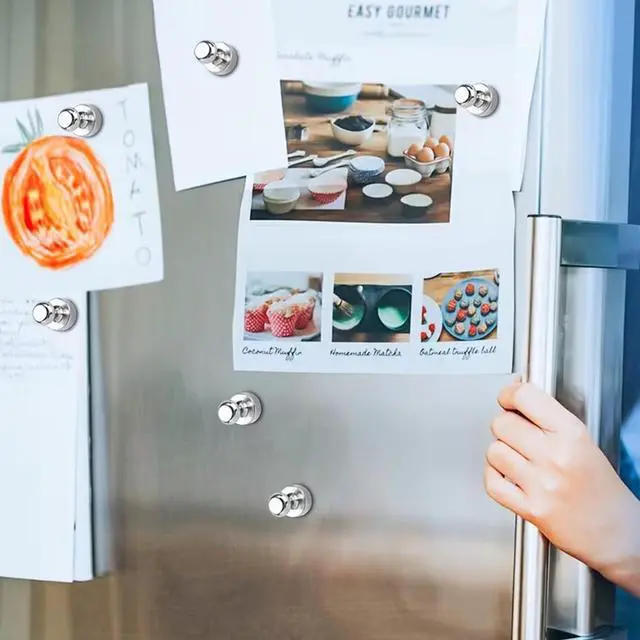 Alt view image 6 of 6 - 8-Piece Set of Efrigerator Magnets for Whiteboards Lockers Office Calendars Kitchen and Classroom Decorations and DIY Magnetic Home Office Supplies