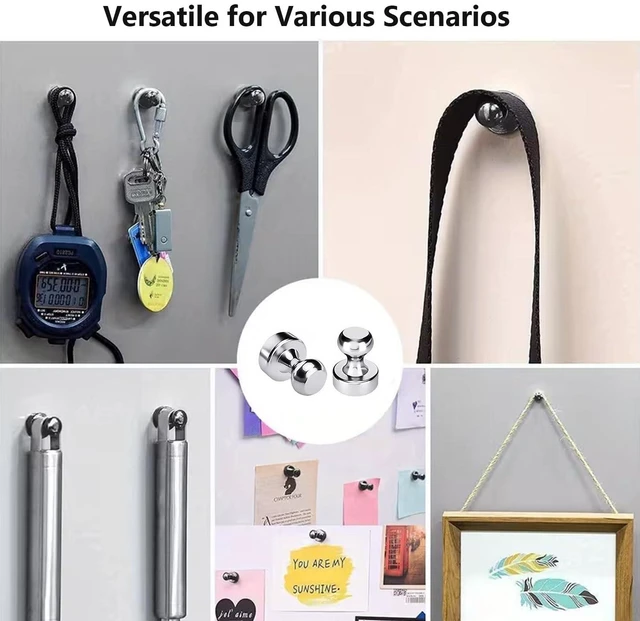 Alt view image 3 of 6 - 8-Piece Set of Efrigerator Magnets for Whiteboards Lockers Office Calendars Kitchen and Classroom Decorations and DIY Magnetic Home Office Supplies
