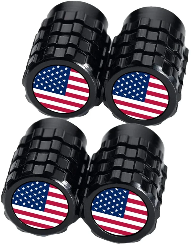 Alt view image 7 of 7 - Tire Valve Stem Caps with Leak-Proof O-Ring Seal, Corrosion-Resistant Valve Caps for Cars SUVs Trucks Motorcycles & Bikes, Black, 4 Pack