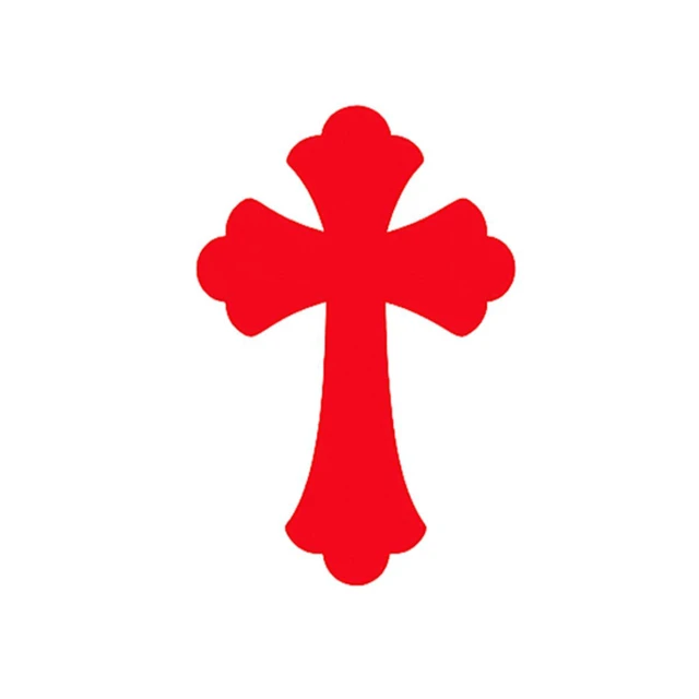 Alt view image 7 of 7 - HZEL Cross Car Rearview Mirror Decals, Religious Christian Jesus Vinyl Vehicle Rear View Mirror Sticker, Self Adhesive Auto Window Decoration Decal, Universal for SUV Automobile Truck (Red)