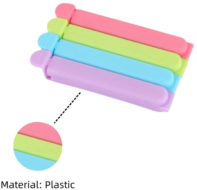 Alt view image 3 of 7 - Aissmmeio12Pcs Plastic Chip,Food Grade Bag Sealer Clips for Snacks,Airtight Seal to Keep Food Fresh,Curved Design Sealing Bag Clips for Food,Kitchen and Multi Purpose Kitchen Organizer(Colors)