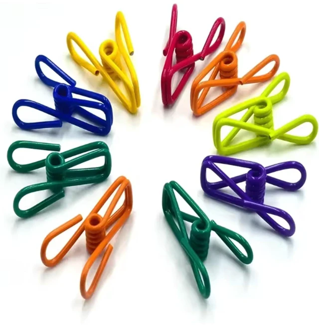 Alt view image 3 of 4 - 20-Pack Colorful Plastic Bag Sealing Clips, Kitchen Storage Food Snack Sealer Clamps, Portable Organization Tool