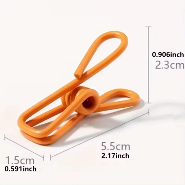 Alt view image 4 of 4 - 20-Pack Colorful Plastic Bag Sealing Clips, Kitchen Storage Food Snack Sealer Clamps, Portable Organization Tool