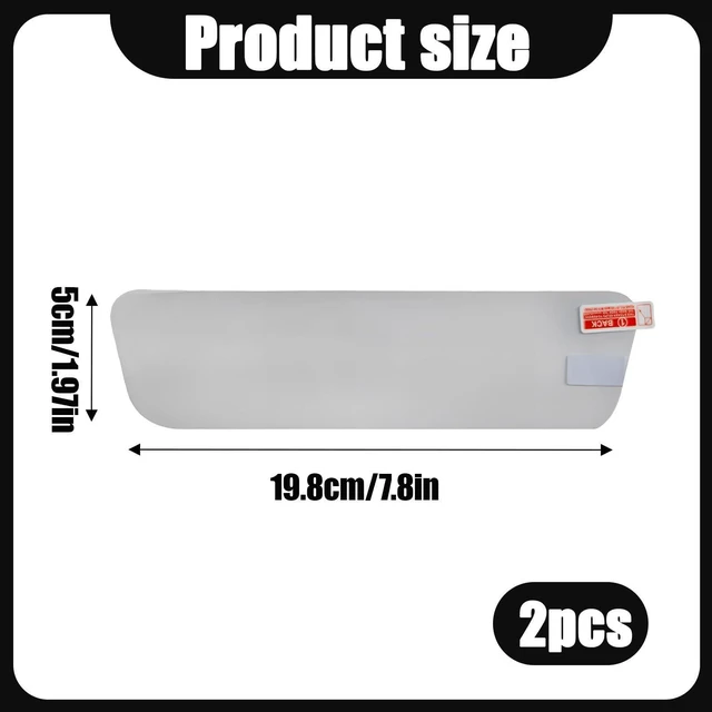 Alt view image 2 of 7 - 2PCS Car Rearview Mirror Film, Anti Glare Auto Interior Mirrors Shield | 2PCS 2PCS Car Rearview Mirror Film designed for clear fit, simple handling, and reliable organization during vehicle interior