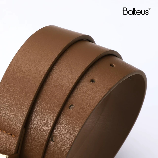 Alt view image 5 of 5 - Balteus Black and Gold Belt for Women Stylish Chunky Gold Belt, Adjustable for Jeans, Dresses & Casual Fashion