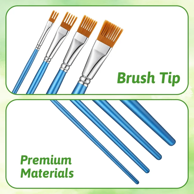 Alt view image 3 of 7 - 4PCS Comb Artist Brush, Professional Grainer Brushes Acrylic Paint Brushes, Paint Brush Comb for Acrylic Painting, Oil, and Watercolor
