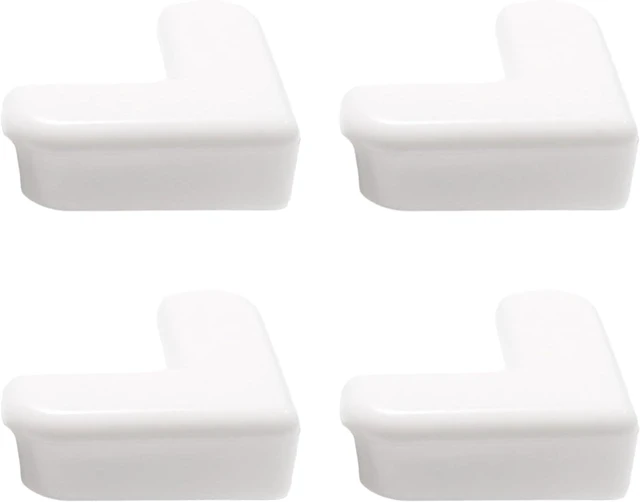 Main image of 4Pcs White PVC Desk Edge Bumpers Adhesive Furniture Corner Protectors Protector Kit Anti-Collision Edge Safety Bumpers Proof Soft Self-Adhesive Table Sharp Edges Guard