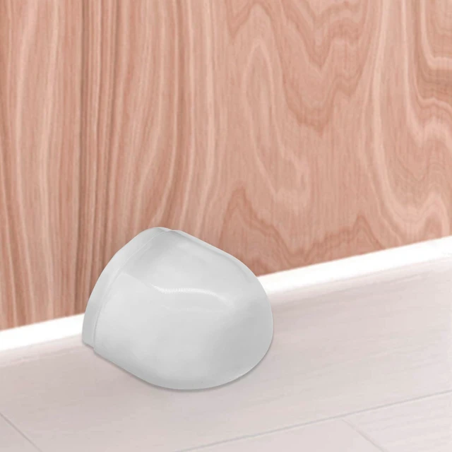 Alt view image 5 of 5 - 4 Pcs Floor Door Stopper | Self-Adhesive, Rubber Bumper Wall Protectors, No Drill Clear Floor Buffers, For Home Office Furniture/Glass Mirror