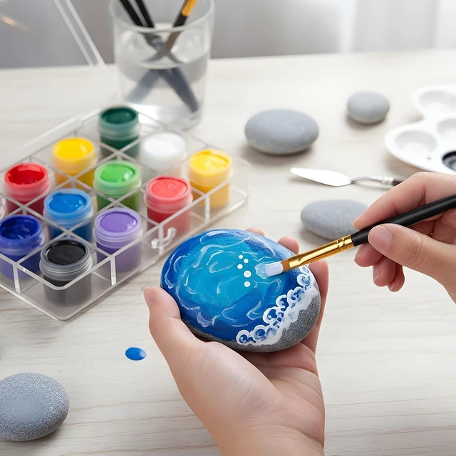 Alt view image 5 of 7 - 20 Pcs Small Brush Bulk for Detail Painting, Watercolor Paint Brushe Bulk Paint-Brushes Set for Acrylic Painting Oil Watercolor Face Nail Art Canvas Miniature Detailing & Rock-Painting