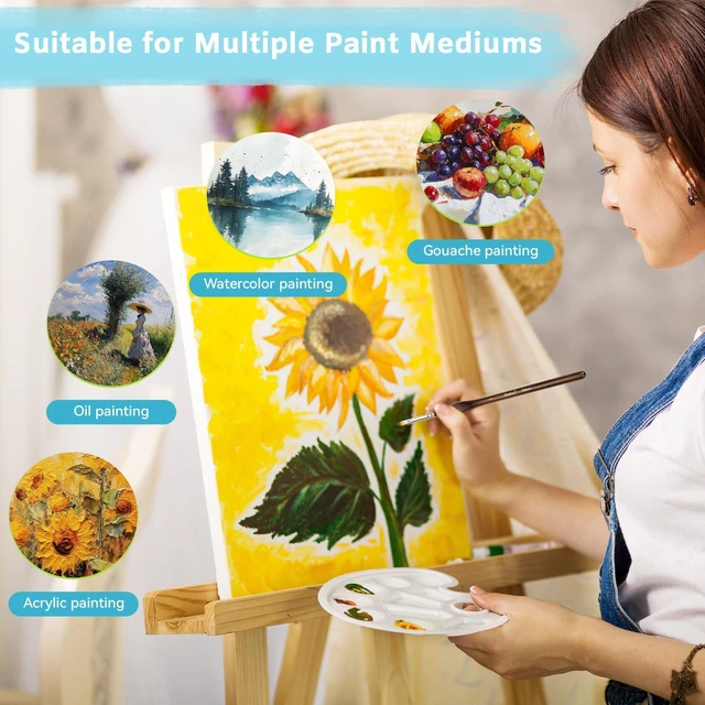Alt view image 5 of 7 - Detail Paint Brushes Set, 10 pcs Miniature Brushes for Fine Detailing | Drybrush, Wooden Handle, Anti-fatigue Triangular Grip, Multiple Brush Sizes, Craft, Models, Acrylics & Watercolor