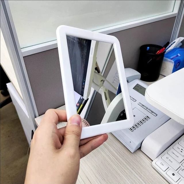 Alt view image 7 of 7 - mpowtech Gifts for Back to School Season,White Magnetic Locker Mirror - 5" x 7" Magnet Mirrors for School, Bathroom, Workshop,Small Magnetic Mirrors for Office,Mirror Locker