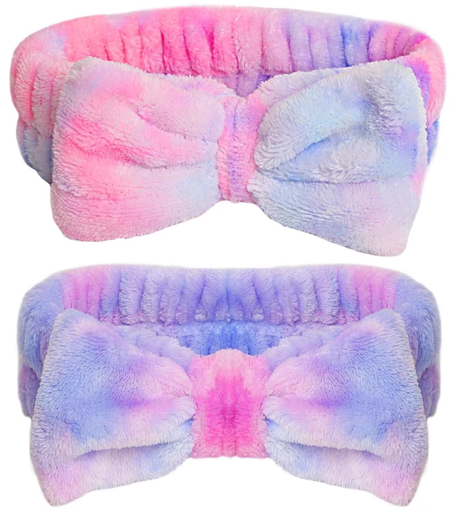 Main image of Headband for Washing Face, Girls Makeup&Skincare Headband, | Microfiber Elastic Face Wash Headbands to Skincare Spa Shower,2pcs