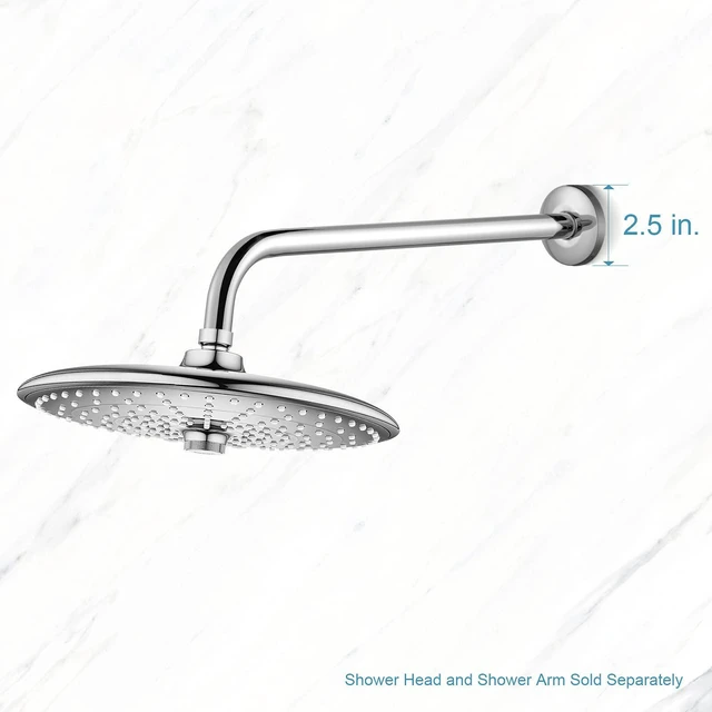 Alt view image 6 of 7 - Shower Arm Flange 2.5" in Outer Diameter Replacement Shower Head Arm Escutcheon Plate Suitable for Most Brands Shower Head Arms, Chrome
