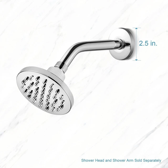 Alt view image 7 of 7 - Shower Arm Flange 2.5" in Outer Diameter Replacement Shower Head Arm Escutcheon Plate Suitable for Most Brands Shower Head Arms, Chrome