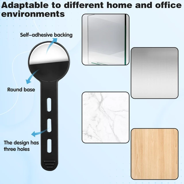 Alt view image 2 of 7 - 12Pcs Under Desk Cable Management, 2026 New Silicone Adjustable Cable Management Clips for Under-Office Desks Wire Holders, Self Adhesive Sticky-Back Cable Clips