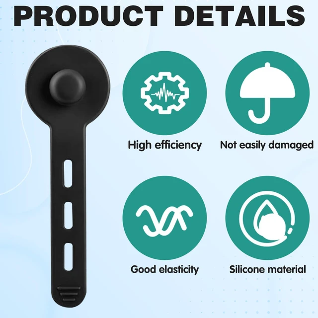 Alt view image 3 of 7 - 12Pcs Under Desk Cable Management, 2026 New Silicone Adjustable Cable Management Clips for Under-Office Desks Wire Holders, Self Adhesive Sticky-Back Cable Clips