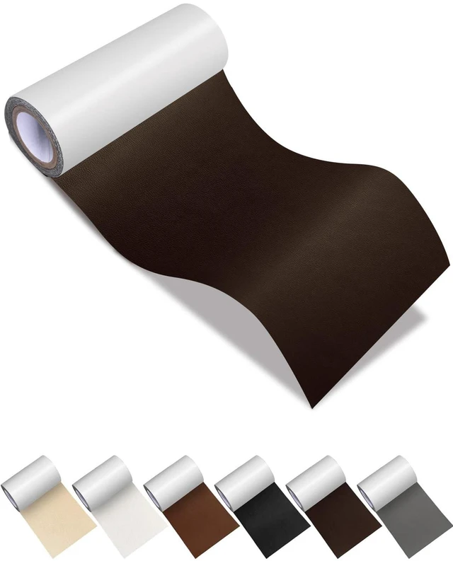 Main image of Self-Adhesive Repair Patch, Anti Scratch Sofas Patch for Couch, Car Seat, DIY Furniture Upholstery, Handbags, Jackets (Dark Brown)