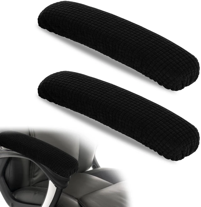 Main image of 2PCS Office Chair Arm Covers | Polyester Removable Machine Washable Chair Arm Cover Stretchable Elastic Arm Rest Covers for Universal Office & Gaming Chairs