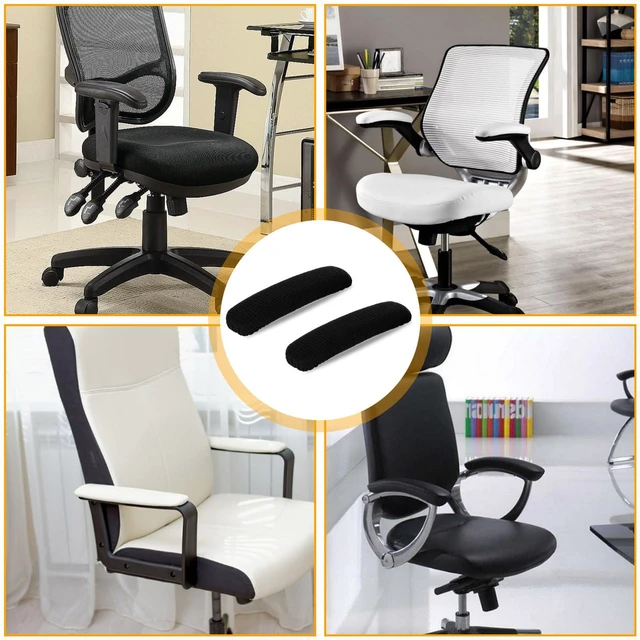 Alt view image 6 of 7 - 2PCS Office Chair Arm Covers | Polyester Removable Machine Washable Chair Arm Cover Stretchable Elastic Arm Rest Covers for Universal Office & Gaming Chairs