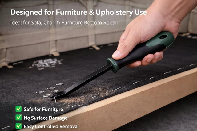Alt view image 3 of 7 - Staple Remover Tool, Heavy Duty Upholstery Staple Puller for Carpet, Furniture, Wood & Floor