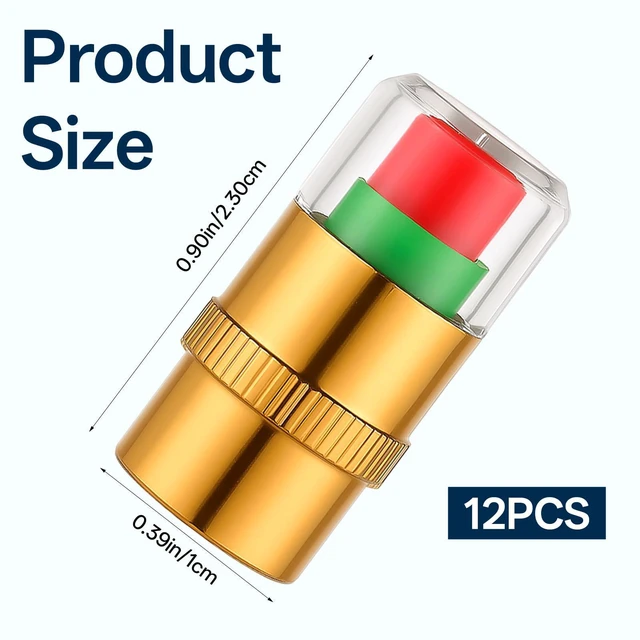 Alt view image 2 of 7 - 12PCS Car Tire Pressure Monitor Valve Stem Caps 3-Color Tire Pressure Caps Alarm Tires Indicator Sensor Indicator Universal Valve Stem Cap for Cars, SUVs, Trucks, Motorcycles, Bicycles