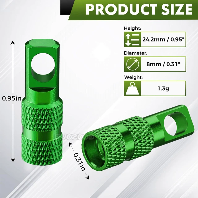 Alt view image 2 of 7 - Presta Valve Stem Dust Caps with Valve Core RemoverLightweight Aluminum Bike Air Valve Covers for Road MTB Bicycle Tubes - 4 Pack