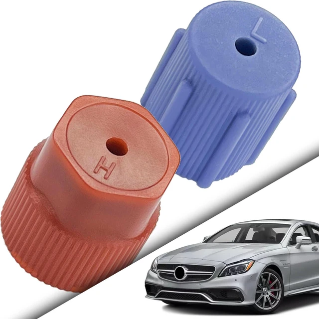 Alt view image 5 of 6 - Hirificing 10PCS A/C System Valve Cap R134a 13mm & 16mm Air Conditioning Service AC System Charging Port Caps 5 Sets Blue Low Side & 5 Sets Red High Side Fit for Most R134a AC System Vehicles