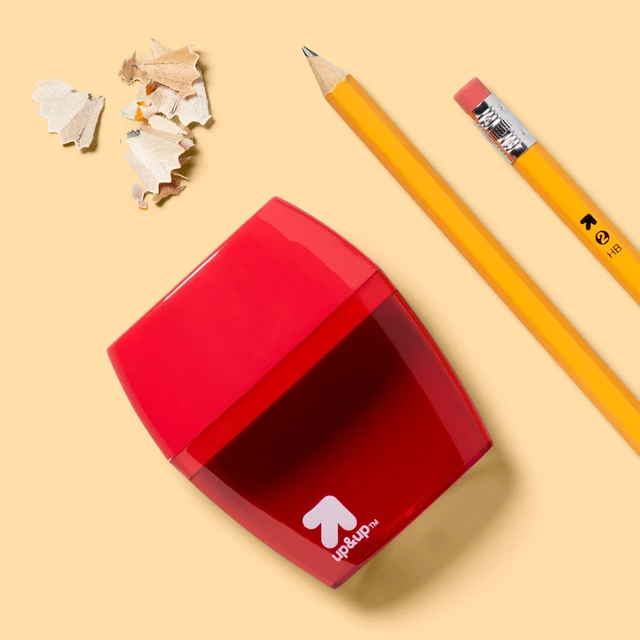 Alt view image 5 of 5 - Pencil Sharpener 2 Hole 1ct (Colors May Vary): School Supplies, Handheld, Non_x001e_Powered, ABS & Steel, 2 Year Warranty