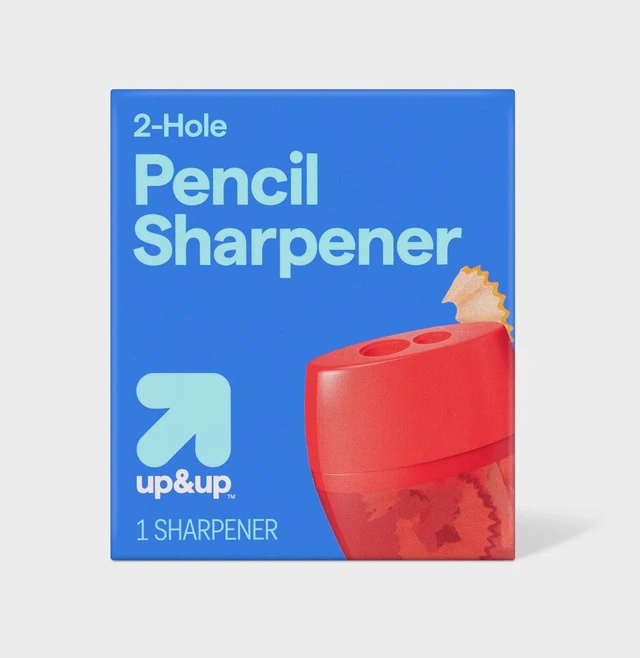 Main image of Pencil Sharpener 2 Hole 1ct (Colors May Vary): School Supplies, Handheld, Non_x001e_Powered, ABS & Steel, 2 Year Warranty