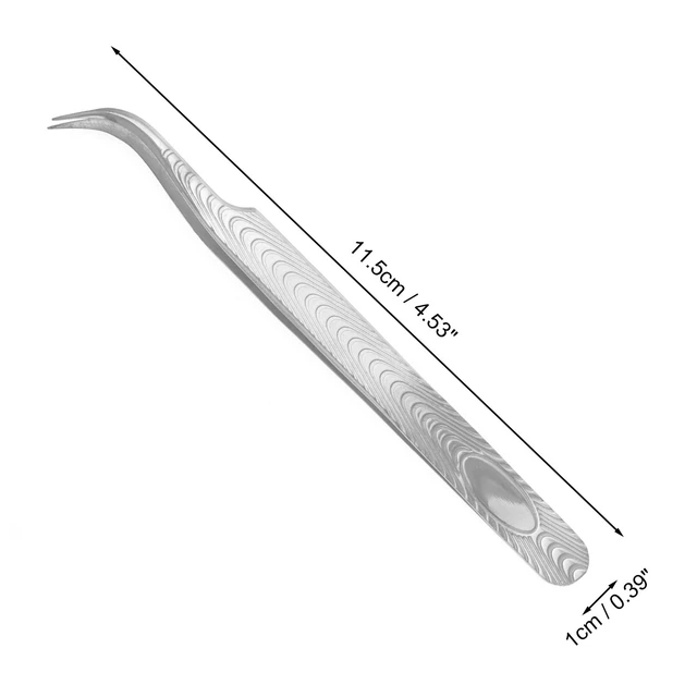 Alt view image 2 of 7 - Women's Butterfly Eyelash Extension Tweezers Silver Tone 1 Pc