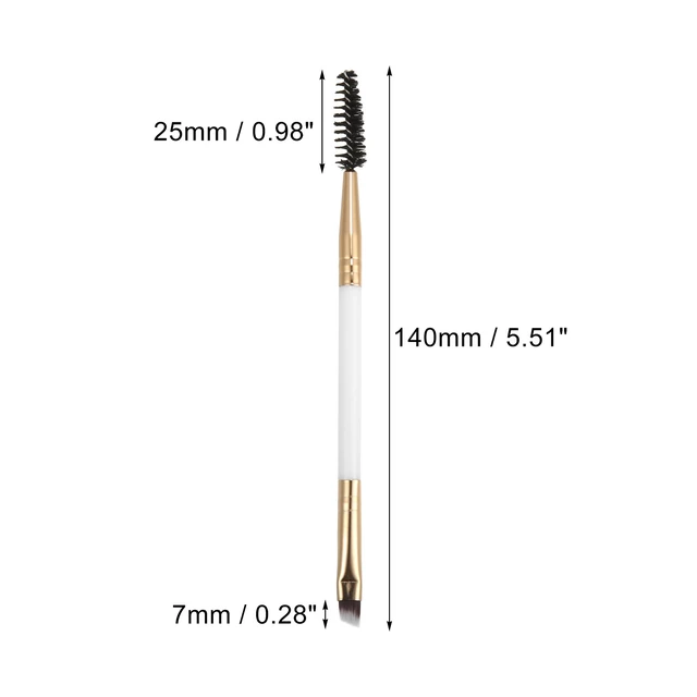 Alt view image 4 of 7 - Soft Double Heat Angled Eyebrow Brush Eyelash Extension Brush for Women Eye Makeup