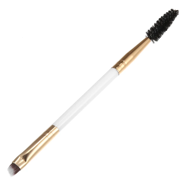 Alt view image 6 of 7 - Soft Double Heat Angled Eyebrow Brush Eyelash Extension Brush for Women Eye Makeup