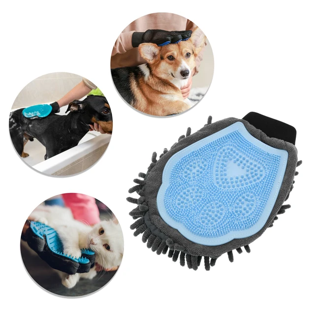 Alt view image 4 of 5 - Comfortable Pet Grooming Glove 1 Pc
