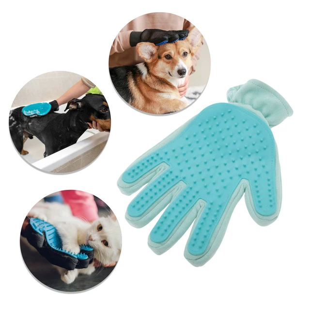 Alt view image 3 of 5 - Five Finger Pet Grooming Glove 1 Pc
