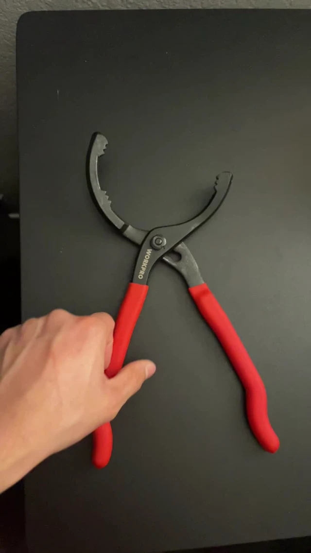 Alt view image 5 of 5 - 12" Adjustable Oil Filter Pliers, Wrench Adjustable Oil Filter Removal Tool, Ideal For Engine Filters, Conduit, & Fittings, W114083A