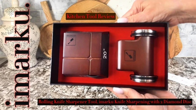 Alt view image 6 of 6 - 5-in-1 Knife Sharpener 4 Stage with Cut-Resistant Glove, Quickly Sharpens & Restores Dull Blades, Easy & Safe for Home Manual Kitchen Use, Fits Most Knives and Scissors, Black+Silver