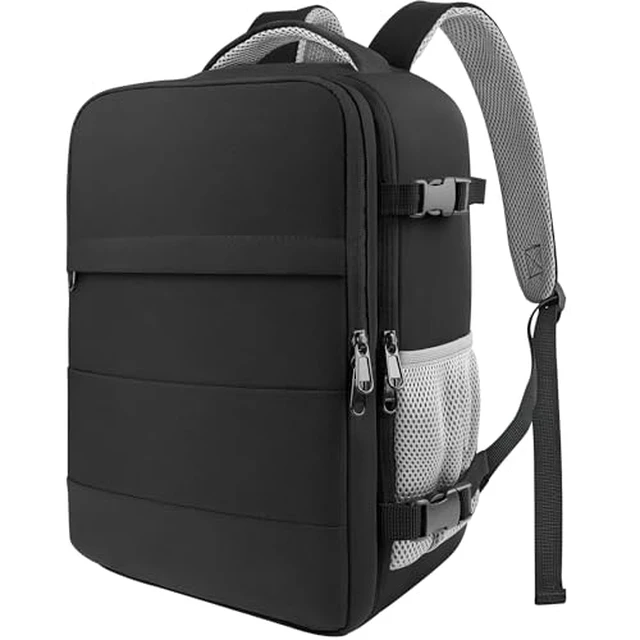 Alt view image 2 of 7 - Backpack Flight Approved Bag Men Women, Medium Black