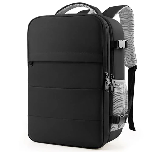Alt view image 3 of 7 - Backpack Flight Approved Bag Men Women, Medium Black