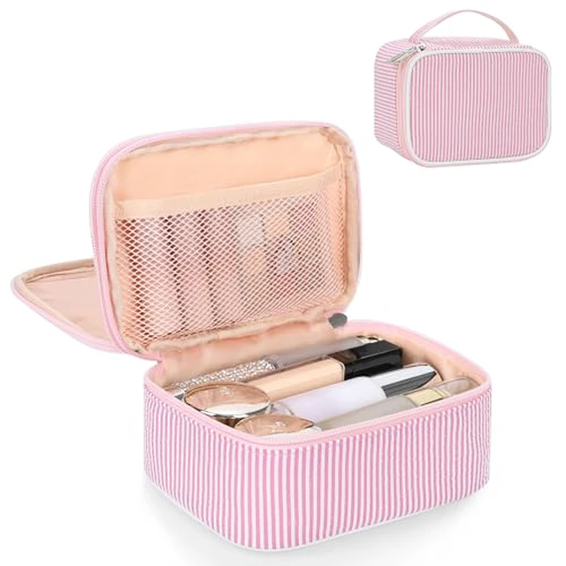 Alt view image 5 of 7 - Small Makeup Bag, 2 Layers Make Up Bag for Women Girls