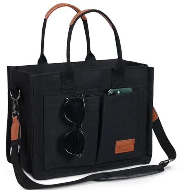 Alt view image 3 of 7 - Tote Bag for Women with Zipper Closure & Individual Compartments for Work College for Teacher & Nurse