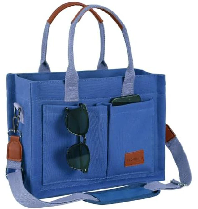 Alt view image 5 of 7 - Tote Bag for Women with Zipper Closure & Individual Compartments for Work College for Teacher & Nurse