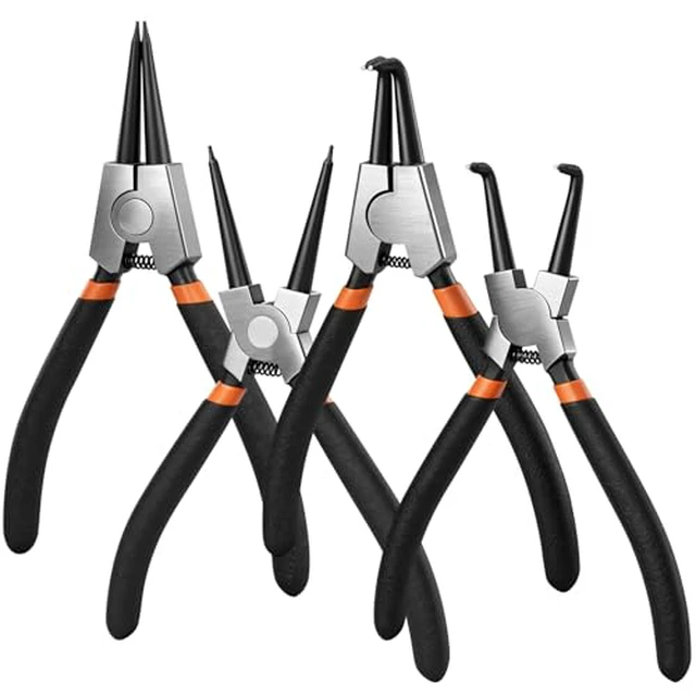 Alt view image 3 of 5 - 4pcs 7in Snap Ring Pliers, 5/64in Tips