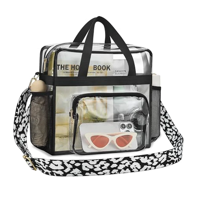 Alt view image 3 of 7 - Clear Tote Bag, 12x5.5x12 Inches Travel Tote Bag Stadium Approved