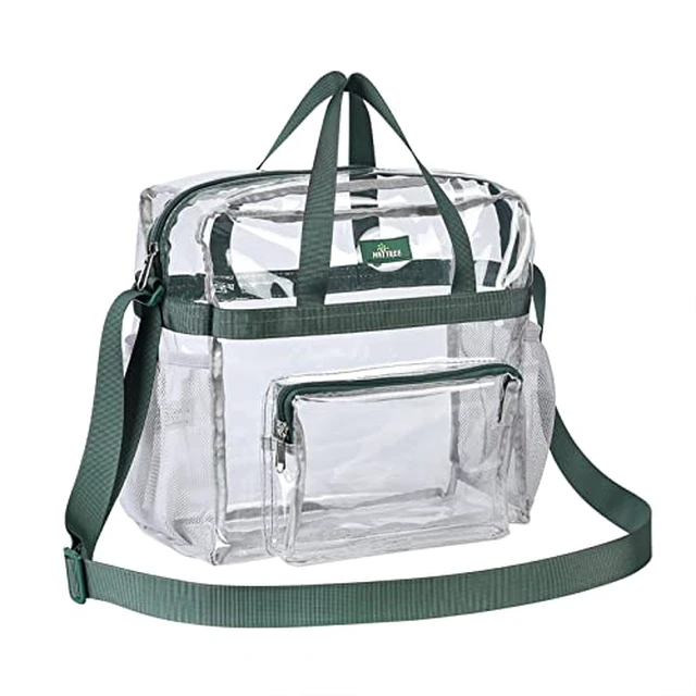 Alt view image 4 of 7 - Clear Tote Bag, 12x5.5x12 Inches Travel Tote Bag Stadium Approved