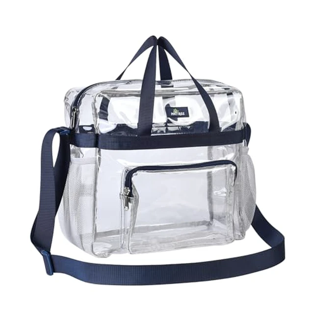 Alt view image 6 of 7 - Clear Tote Bag, 12x5.5x12 Inches Travel Tote Bag Stadium Approved