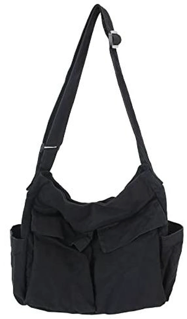 Alt view image 3 of 7 - Messenger Bag Large Hobo Bag Crossbody Shoulder Bag Tote Bag with Pocket for Women and Men