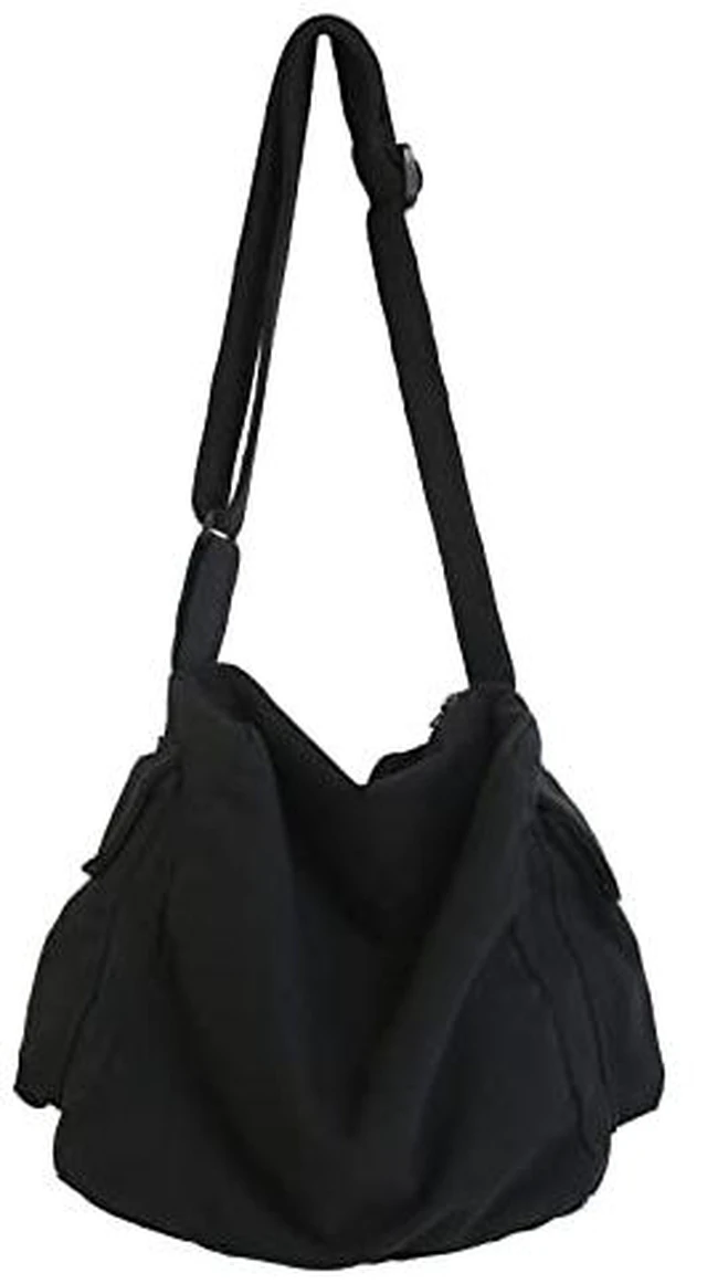 Alt view image 4 of 7 - Messenger Bag Large Hobo Bag Crossbody Shoulder Bag Tote Bag with Pocket for Women and Men