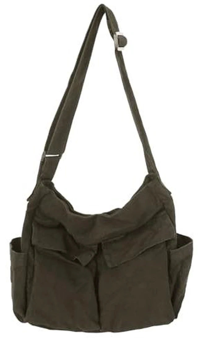 Alt view image 7 of 7 - Messenger Bag Large Hobo Bag Crossbody Shoulder Bag Tote Bag with Pocket for Women and Men